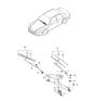 Diagram for Kia Optima Wiper Arm - 9832038000