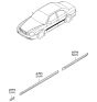 Diagram for 2002 Kia Optima Door Moldings - 877213C210XX