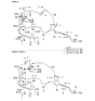 Diagram for Kia Optima Power Steering Hose - 575103C000