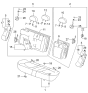 Diagram for 2000 Kia Optima Seat Cushion - 891003C010BTG