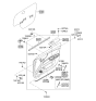 Diagram for 2009 Kia Optima Armrest - 823602G001J7