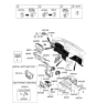 Diagram for Kia Optima Steering Column Cover - 848502G000J6