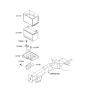 Diagram for Kia Optima Battery Tray - 371502G200