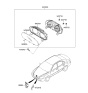 Diagram for 2008 Kia Optima Speedometer - 940012G190