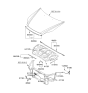 Diagram for Kia Optima Hood Cable - 811902G100