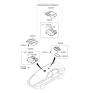 Diagram for 2006 Kia Optima Dome Light - 928702G500QW