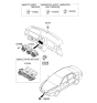 Diagram for 2007 Kia Optima A/C Switch - 972502G300K1