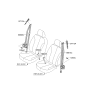 Diagram for 2006 Kia Optima Seat Belt - 888202G500S8