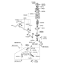 Diagram for 2008 Kia Optima Control Arm - 545012G501