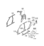 Diagram for 2008 Kia Optima Wheelhouse - 868222G001