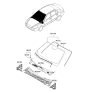 Diagram for Kia Optima Windshield - 861102G350