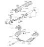 Diagram for 2008 Kia Optima Muffler - 287002G701