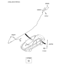 Diagram for 2006 Kia Optima Antenna Cable - 962102G660