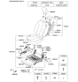 Diagram for 2007 Kia Optima Seat Cushion - 882042G000804