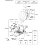 Diagram for Kia Optima Seat Cover - 882672G000804