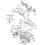 Diagram for 2006 Kia Optima Hazard Warning Switch - 937902G000J6