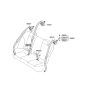 Diagram for 2006 Kia Optima Seat Belt - 898402G501VA