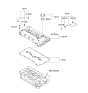 Diagram for 2008 Kia Rondo Valve Cover Gasket - 2244125002