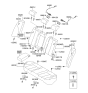 Diagram for 2006 Kia Optima Seat Cushion - 891002G410813