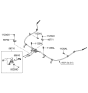 Diagram for 2007 Kia Optima Parking Brake Cable - 597502G000