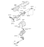 Diagram for 2008 Kia Optima Exhaust Pipe - 287002G451