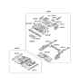 Diagram for Kia Optima Floor Pan - 655002G150