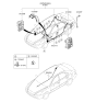 Diagram for 2007 Kia Optima Antenna Cable - 962102G600