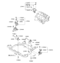Diagram for 2007 Kia Optima Engine Mount - 2167025002