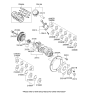 Diagram for 2009 Kia Optima Crankshaft Pulley - 231243E010