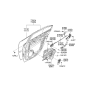 Diagram for Kia Optima Window Motor - 824602G000