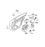 Diagram for 2008 Kia Optima Door Handle - 836202G010