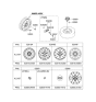 Diagram for 2006 Kia Optima Spare Wheel - 529102G250