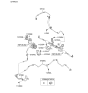 Diagram for 2009 Kia Optima Power Steering Hose - 575502G002