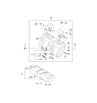 Diagram for 2006 Kia Amanti Armrest - 899003F050GH3