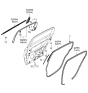 Diagram for Kia Amanti Door Seal - 831403F000