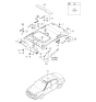 Diagram for 2005 Kia Amanti Sun Visor - 852023F210NF