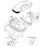 Diagram for 2004 Kia Amanti Bumper - 866113F050