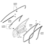 Diagram for 2005 Kia Amanti Door Seal - 821103F000LK