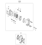 Diagram for Kia Amanti Brake Pad Set - 581013FA00