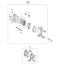 Diagram for 2006 Kia Amanti Brake Caliper - 581103F000