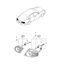 Diagram for 2004 Kia Amanti Light Socket - 924303F000