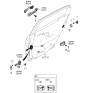 Diagram for 2006 Kia Amanti Door Handle - 836603F001