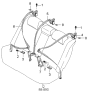 Diagram for 2005 Kia Amanti Seat Belt - 898103F510NF