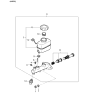 Diagram for Kia Amanti Brake Master Cylinder Reservoir - 585103F100