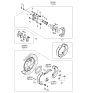 Diagram for Kia Amanti Brake Backing Plate - 582523F000