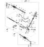 Diagram for Kia Amanti Rack and Pinion Boot - 577403F500