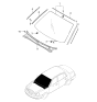 Diagram for 2006 Kia Amanti Windshield - 861103F120