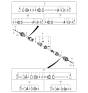Diagram for Kia Amanti CV Joint - 495053F800