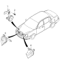 Diagram for 2009 Kia Amanti Horn - 966303F001