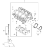 Diagram for 2006 Kia Amanti Dipstick Tube - 2662039700